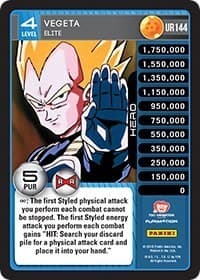 Vegeta - Elite - Panini: Evolution - Dragon Ball Z TCG card