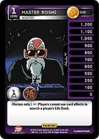 Master Roshi - Scouted - Panini: Movie Collection - Dragon Ball Z TCG card