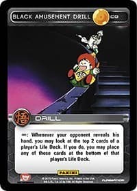 Black Amusement Drill - Panini: Movie Collection - Dragon Ball Z TCG card
