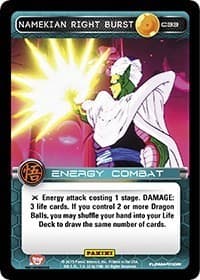 Namekian Right Burst - Panini: Movie Collection - Dragon Ball Z TCG card