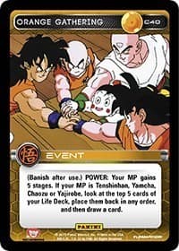 Orange Gathering - Panini: Movie Collection - Dragon Ball Z TCG card