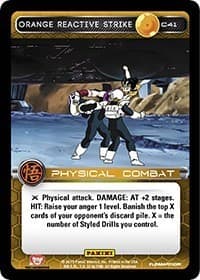 Orange Reactive Strike - Panini: Movie Collection - Dragon Ball Z TCG card
