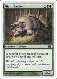 Giant Badger - 8th Edition - Magic: The Gathering card