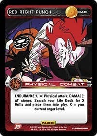 Red Right Punch - Panini: Movie Collection - Dragon Ball Z TCG card