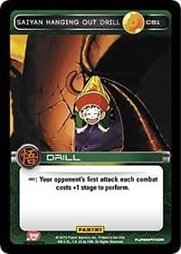 Saiyan Hanging Out Drill - Panini: Movie Collection - Dragon Ball Z TCG card