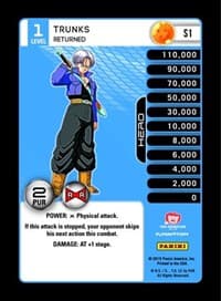 Trunks - Returned (High Tech Foil) - Panini: Evolution - Dragon Ball Z TCG card