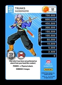 Trunks - Swordmaster (High Tech Foil) - Panini: Evolution - Dragon Ball Z TCG card