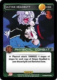 Saiyan Headbutt - Panini: Movie Collection - Dragon Ball Z TCG card