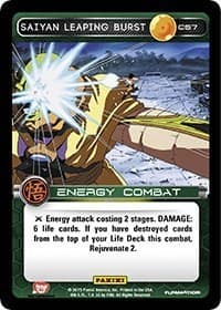 Saiyan Leaping Burst - Panini: Movie Collection - Dragon Ball Z TCG card