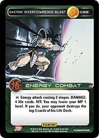 Saiyan Overpowering Blast - Panini: Movie Collection - Dragon Ball Z TCG card