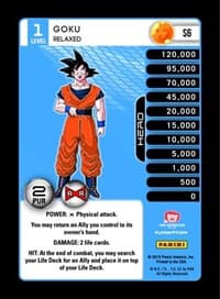 Goku - Relaxed (Rainbow Parallel Foil) - Panini: Evolution - Dragon Ball Z TCG card