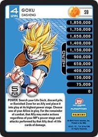 Goku - Dashing (Rainbow Parallel Foil) - Panini: Evolution - Dragon Ball Z TCG card