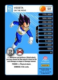 Vegeta - On The Move (Rainbow Parallel Foil) - Panini: Evolution - Dragon Ball Z TCG card