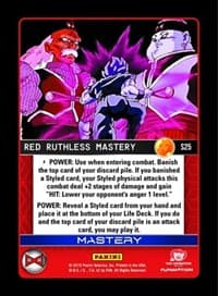Red Ruthless Mastery (Rainbow Parallel Foil) - Panini: Evolution - Dragon Ball Z TCG card