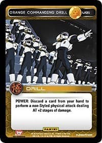Orange Commanding Drill - Panini: Movie Collection - Dragon Ball Z TCG card