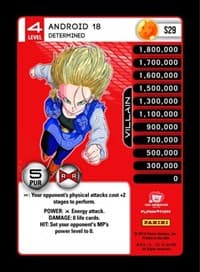 Android 18 - Determined (Rainbow Parallel Foil) - Panini: Evolution - Dragon Ball Z TCG card