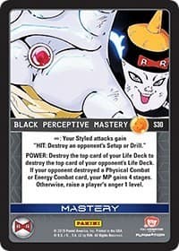 Black Perceptive Mastery (Rainbow Parallel Foil) - Panini: Evolution - Dragon Ball Z TCG card