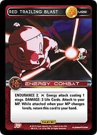 Red Trailing Blast - Panini: Movie Collection - Dragon Ball Z TCG card