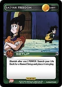Saiyan Freedom - Panini: Movie Collection - Dragon Ball Z TCG card