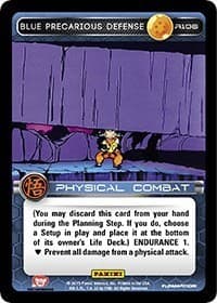Blue Precarious Defense - Panini: Movie Collection - Dragon Ball Z TCG card