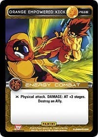Orange Empowered Kick - Panini: Movie Collection - Dragon Ball Z TCG card