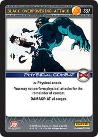 Black Overpowering Attack - Panini: Evolution - Dragon Ball Z TCG card