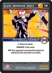 Black Defensive Burst - Panini: Evolution - Dragon Ball Z TCG card