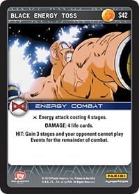 Black Energy Toss - Panini: Evolution - Dragon Ball Z TCG card