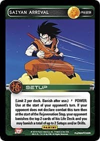Saiyan Arrival - Panini: Movie Collection - Dragon Ball Z TCG card