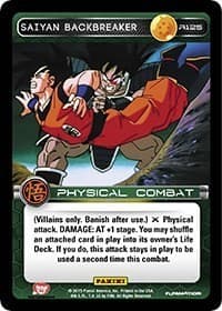 Saiyan Backbreaker - Panini: Movie Collection - Dragon Ball Z TCG card