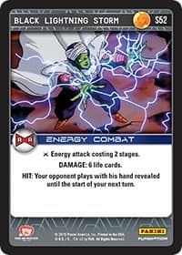 Black Lightning Storm - Panini: Evolution - Dragon Ball Z TCG card