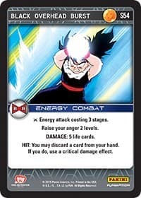Black Overhead Burst - Panini: Evolution - Dragon Ball Z TCG card