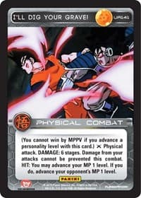 I'll Dig Your Grave! - Panini: Movie Collection - Dragon Ball Z TCG card