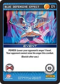 Blue Defensive Effect - Panini: Evolution - Dragon Ball Z TCG card