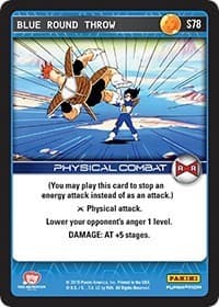 Blue Round Throw - Panini: Evolution - Dragon Ball Z TCG card