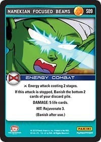 Namekian Focused Beams - Panini: Evolution - Dragon Ball Z TCG card