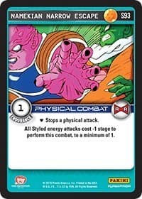 Namekian Narrow Escape - Panini: Evolution - Dragon Ball Z TCG card