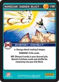 Namekian Sudden Blast - Panini: Evolution - Dragon Ball Z TCG card