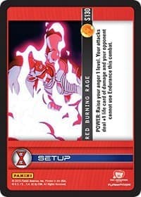 Red Burning Rage - Panini: Evolution - Dragon Ball Z TCG card