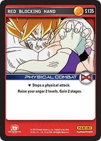 Red Blocking Hand - Panini: Evolution - Dragon Ball Z TCG card
