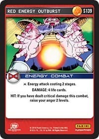Red Energy Outburst - Panini: Evolution - Dragon Ball Z TCG card
