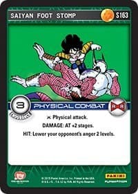 Saiyan Foot Stomp - Panini: Evolution - Dragon Ball Z TCG card
