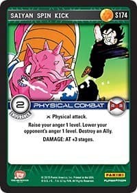 Saiyan Spin Kick - Panini: Evolution - Dragon Ball Z TCG card