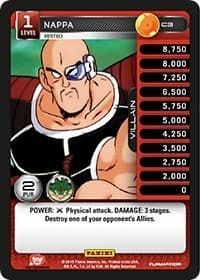 Nappa - Rested - Panini: Heroes & Villains - Dragon Ball Z TCG card