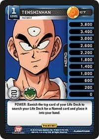 Tenshinhan - Patient - Panini: Heroes & Villains - Dragon Ball Z TCG card
