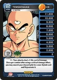 Tenshinhan - Stubborn - Panini: Heroes & Villains - Dragon Ball Z TCG card