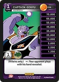 Captain Ginyu - Aggressive - Panini: Heroes & Villains - Dragon Ball Z TCG card