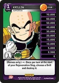 Krillin - Supportive - Panini: Heroes & Villains - Dragon Ball Z TCG card