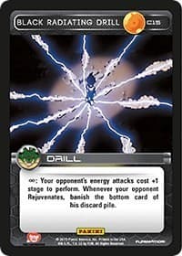 Black Radiating Drill - Panini: Heroes & Villains - Dragon Ball Z TCG card