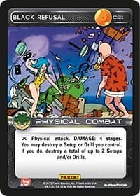 Black Refusal - Panini: Heroes & Villains - Dragon Ball Z TCG card